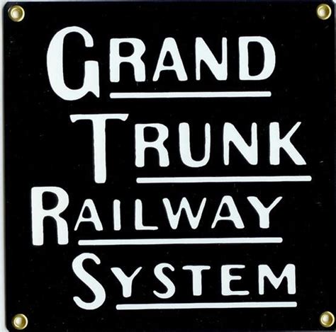 Grand Trunk Railway Porcelain Sign - American Collectibles