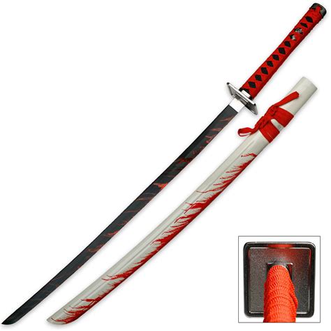 Blood Warrior White Katana Sword With Scabbard | BUDK.com - Knives & Swords At The Lowest Prices!