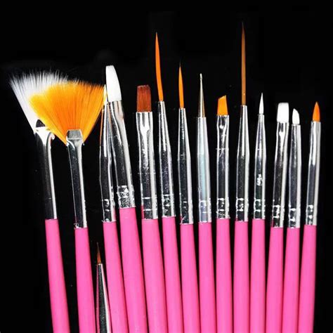 15Pcs Professional Nail Polish Brush Painting Drawing Brush Set For Nail Art Perfect -in Nail ...