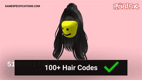 100+ Popular Roblox Hair Codes [2024] - Game Specifications