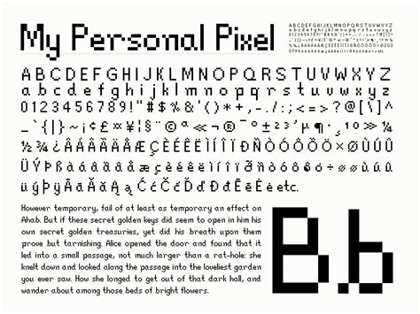 Pixel Font, My Personal Pixel Font, Handwriting Inspire Font, Planner ...