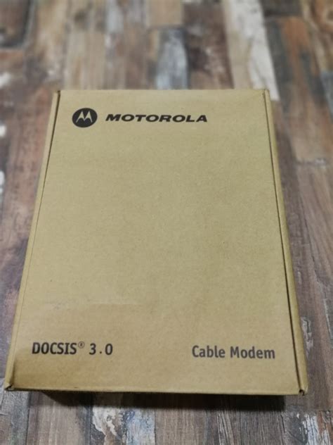 Motorola SB6121 Cable Modem, Computers & Tech, Parts & Accessories, Cables & Adaptors on Carousell