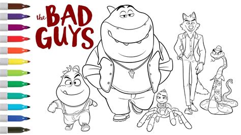 The Bad Guys Coloring Pages - Free Coloring Pages Printables