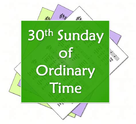 LiturgyTools.net: Hymns for the 30th Sunday of Ordinary Time, Year A (29 October 2023 ...