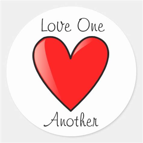 LDS Primary Stickers - Love one Another | Zazzle