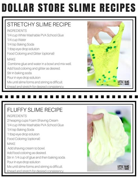 Dollar Store Slime Recipes and Homemade Slime Making Kit for Kids!