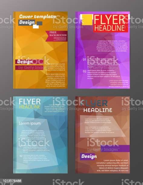 Vector Brochure Flyer Design Layout Templates Abstract Stock Illustration - Download Image Now ...