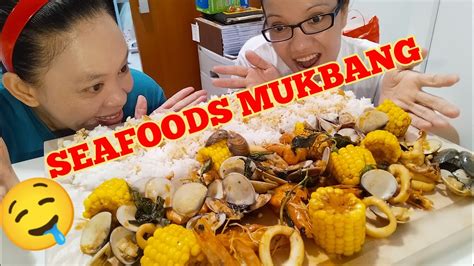 SEAFOOD MUKBANG - YouTube