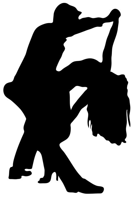 Silhouette Dance Clip art - Romantic Dancers Silhouette PNG Transparent ...