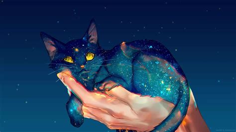 Galaxy Cat Live Wallpaper - MoeWalls