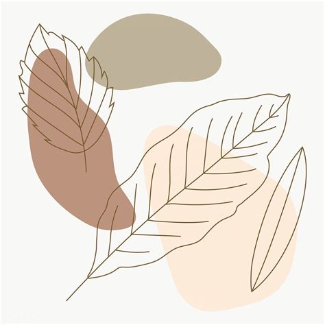 Leaf line art pattern background transparent png | premium image by rawpixel.com / katie | Obras ...