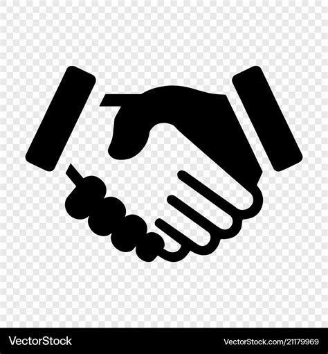 Handshake icon Royalty Free Vector Image - VectorStock