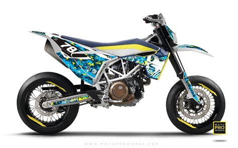 Vehicle Parts & Accessories Husqvarna Graphics Kit STYLE 701 Supermoto 2016 PN:27008999000 HTM ...