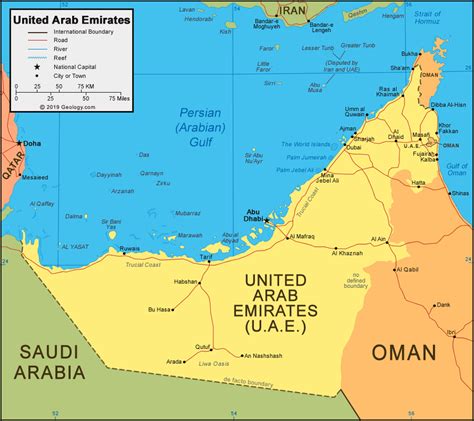 Peta Abu Dhabi Dan Dubai