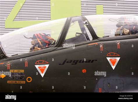 Cockpit Jaguar fighter aircraft Stock Photo - Alamy