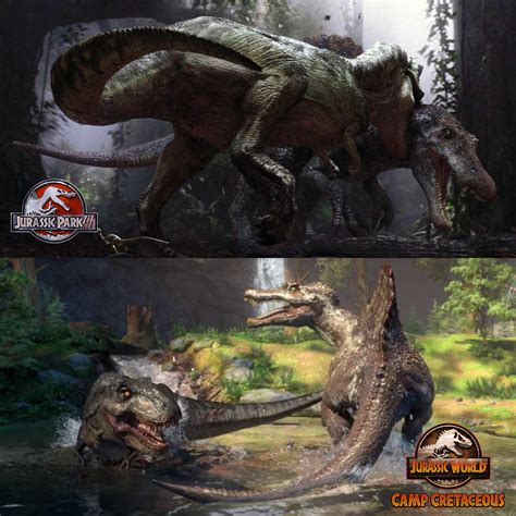 Spinosaurus Jurassic Park Vs T Rex