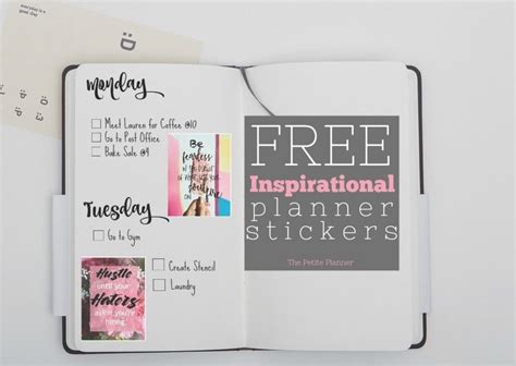 Free Printable Inspirational Stickers for Your Planner ⋆ The Petite Planner