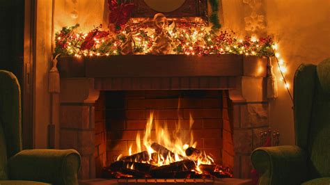 Free photo: Christmas Fireplace - Celebrate, Celebration, Christmas - Free Download - Jooinn