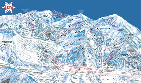 Alta Ski Area | Alta ski, Trail maps, Ski area