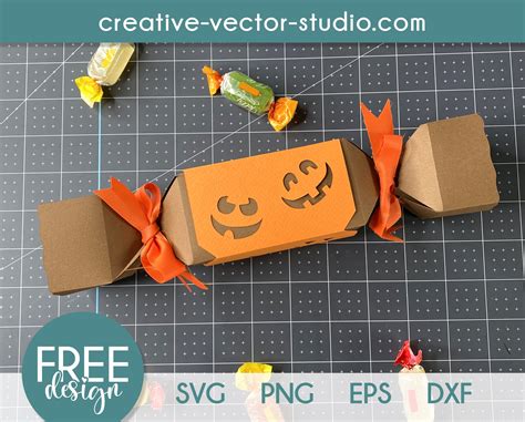 Free Candy-Shaped Treat Box SVG | Creative Vector Studio