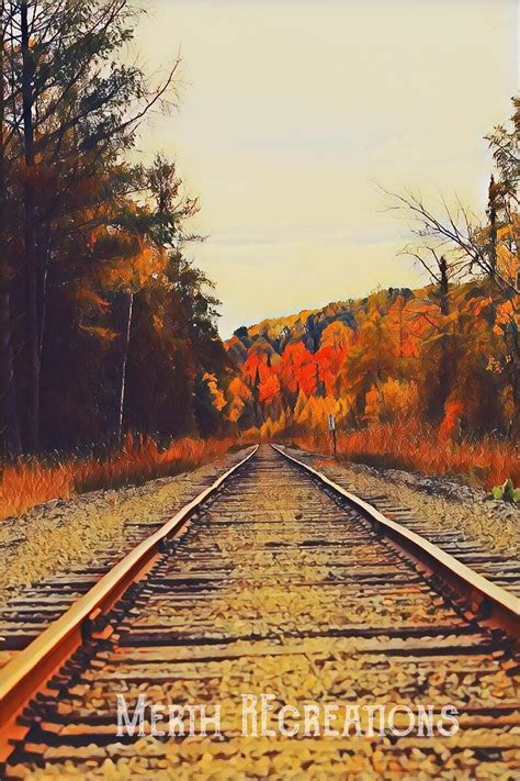 Railroad Track Art Print Original Photo Wall Art Digital - Etsy