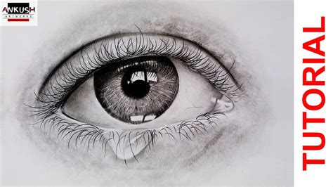 Crying Eyes Drawing Easy Step By Step