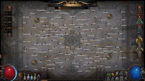 okaymmo:POE scourge 3.16 atlas layout with all maps revealed - okaymmo.com