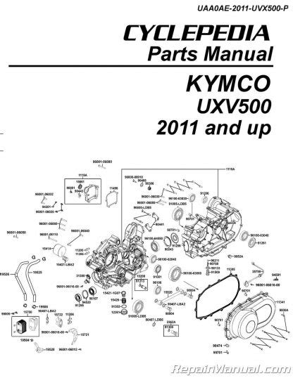 KYMCO UXV500 Parts Manual