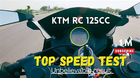 KTM RC 125 Top Speed | 126 Km/h | Shocking 😱 Top Speed. #ktmrc125 #topspeed #race #speedtest ...