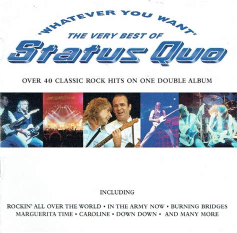 Status Quo – Whatever You Want (The Very Best Of Status Quo) (UK Pressing, CD) - Discogs