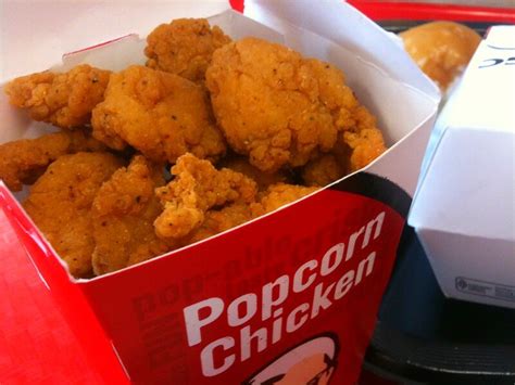 KFC Popcorn Chicken Nuggets Review - Fast Food Menu Prices