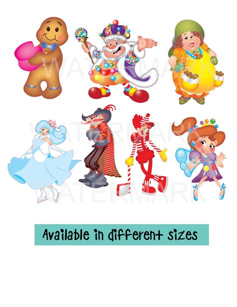 Candyland Candy Game Sweets Characters Theme for Toppers - Etsy