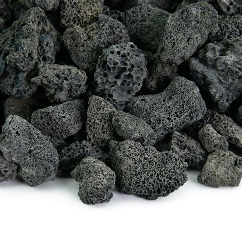 Black 3/4 Inch Lava Rock | Fireproof and Heatproof Volcanic Lava Rock ...