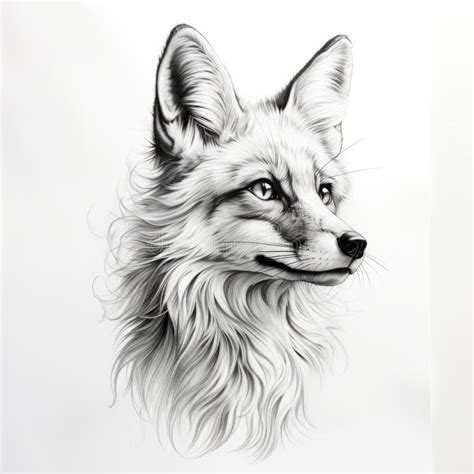 Realistic Fox Drawing Stock Illustrations – 1,603 Realistic Fox Drawing ...