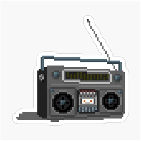 "Retro Boombox Pixel Art" Magnet for Sale by Pixelofpaper | Pixel art, Boombox, Pixel art design