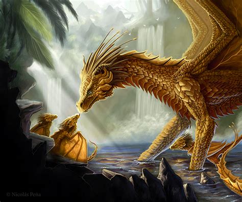 Golden Dragon by Amisgaudi on DeviantArt