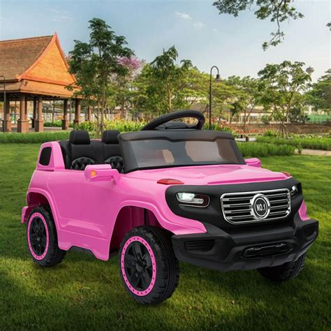 Veryke Electric Cars for Kids, Pink Mini Car Toy for Kids, Battry-Powered Ride On Mini Jeep Car ...