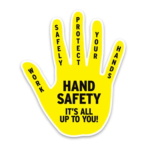 Hand Safety Sticker 3" — SEED MEDIA