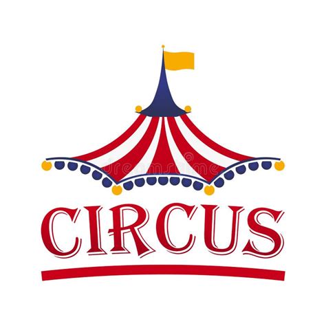 Circus Tent Logo Template. Vector Stock Vector - Illustration of decorated, label: 146882272