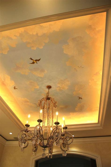 Sky Ceiling, Ceiling Murals, Ceiling Decor, Ceiling Design, Ceiling Paint Ideas, Wallpaper ...