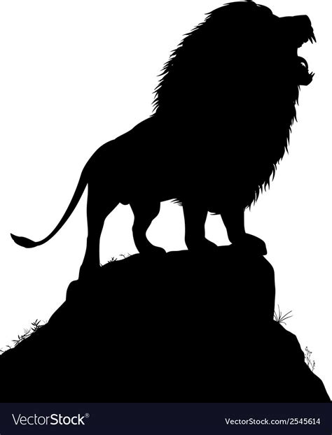 Lion roar Royalty Free Vector Image - VectorStock