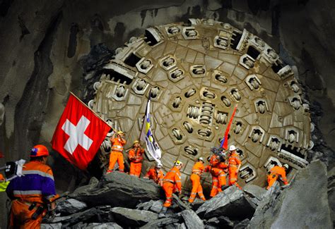 In Pictures: Gotthard rail tunnel breakthrough - Construction Week Online