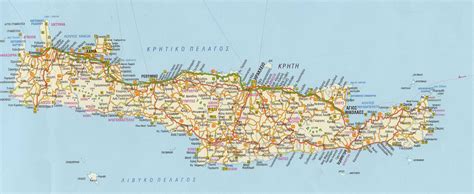 Crete Road Map • Mapsof.net