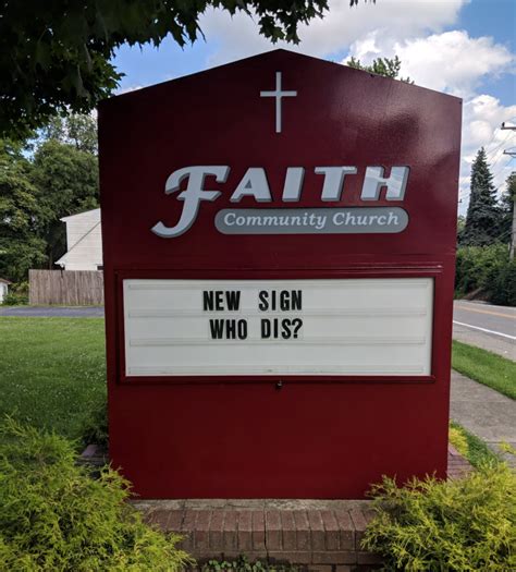 21 Of The Funniest Church Signs From 2018