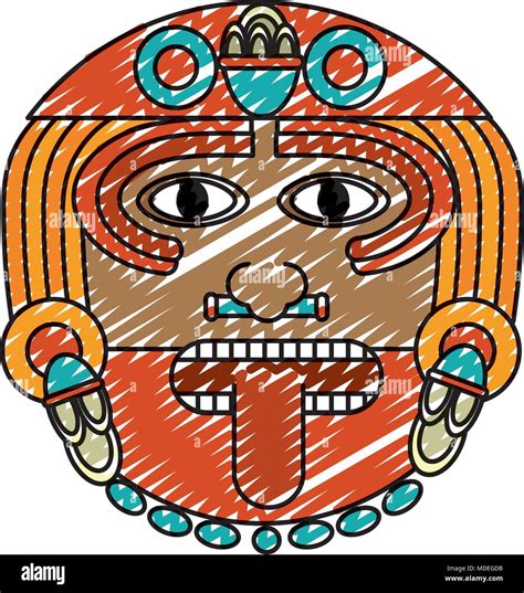 doodle aztec sun god culture symbol Stock Vector Image & Art - Alamy