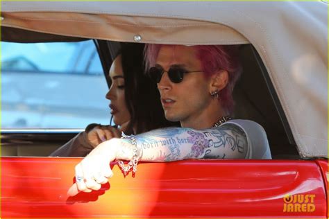 Photo: machine gun kelly debuts bright pink hair at lunch megan fox 12 | Photo 4770330 | Just ...