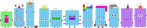 Fanmade Numberblocks (48-62) by BrendantheToon on DeviantArt