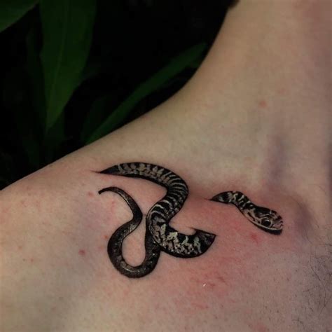 Tattoo uploaded by Emilio Negron • #clavicle #snake • Tattoodo in 2022 | Tattoos, Hand tattoos ...