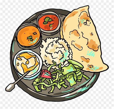 Indian Food Illustration Png