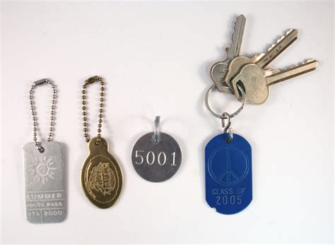 Stamped and Laser-Etched Keychains – National Band and Tag Company